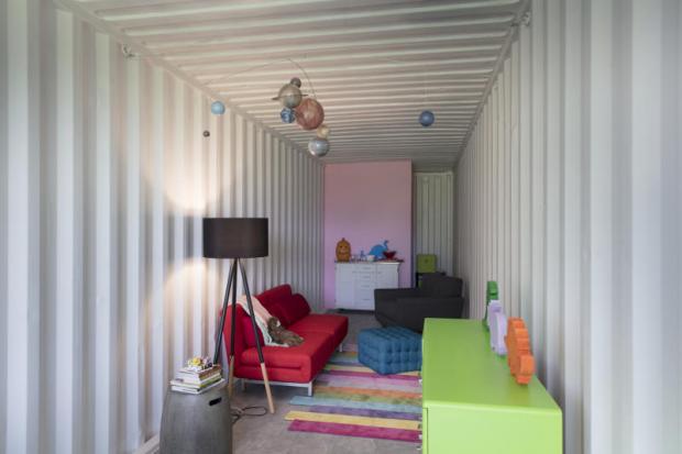 Coming home to a shipping container